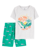 Garçons - Pyjama 2 pièces décontracté à baleine, image 1 sur 3 diapositives