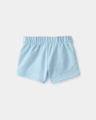 B&eacute;b&eacute; fille - Short en jersey bouclette - Bleu, image 2 sur 3 diapositives
