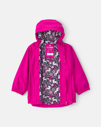 Toddler Kombi London Rain Jacket - Bright Pink , 