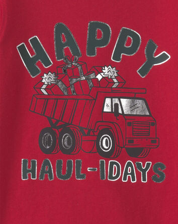 Toddler Boy 'Happy Haul-idays' Christmas Long-Sleeve Graphic Tee - Red, 