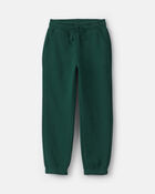 Boys Fleece Joggers -Dark Green, image 1 of 4 slides