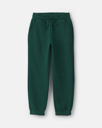 Boys Fleece Joggers -Dark Green, 