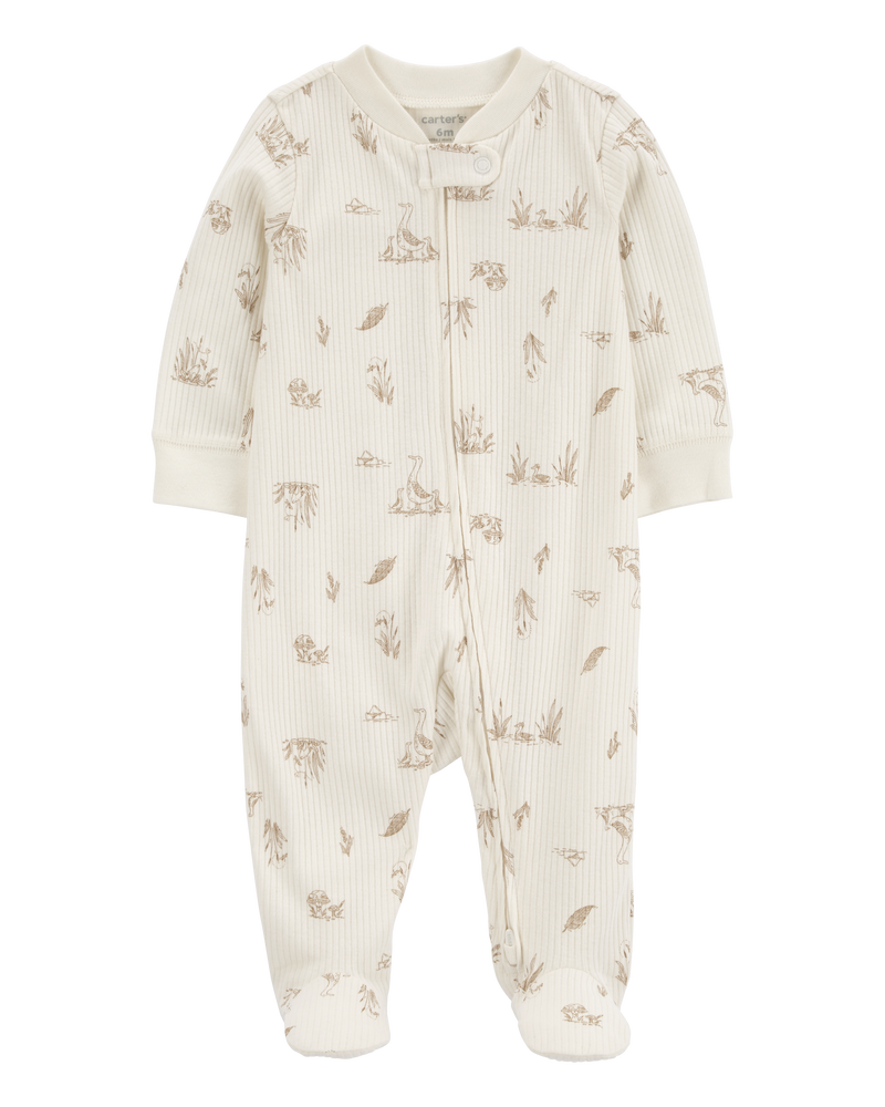 Baby Goose 2-Way Zip Thermal Sleeper Pyjamas, image 1 of 4 slides