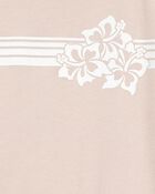 Kid Floral Short-Sleeve Graphic Tee - Khaki, image 2 of 3 slides
