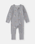 Baby Halloween PurelySoft&trade; 2-Way Zip Sleeper - Grey, image 2 of 9 slides