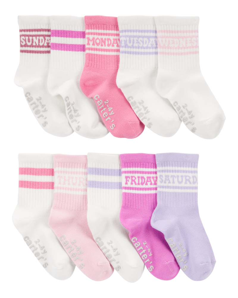 Enfant en bas âge 10 paires de chaussettes mi-mollet, image 1 sur 2 diapositives