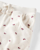 Baby Girl 2-Piece Organic Cotton Velour Set in Wild Rose Print, image 3 of 5 slides