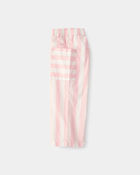 Toddler Girl Striped Pants - Pink/Ivory, image 3 of 5 slides