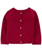 Baby 2-Piece Floral Sateen Holiday Dress & Cardigan Set, image 2 of 7 slides