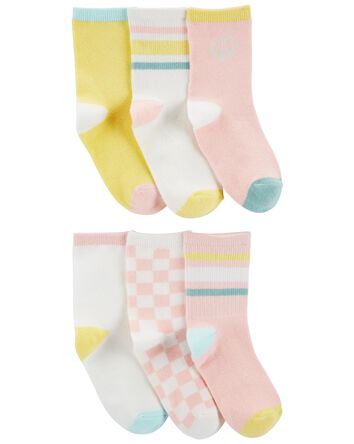 6-Pack Striped Socks, 