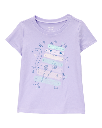 Toddler Musical Cat Graphic Tee, 