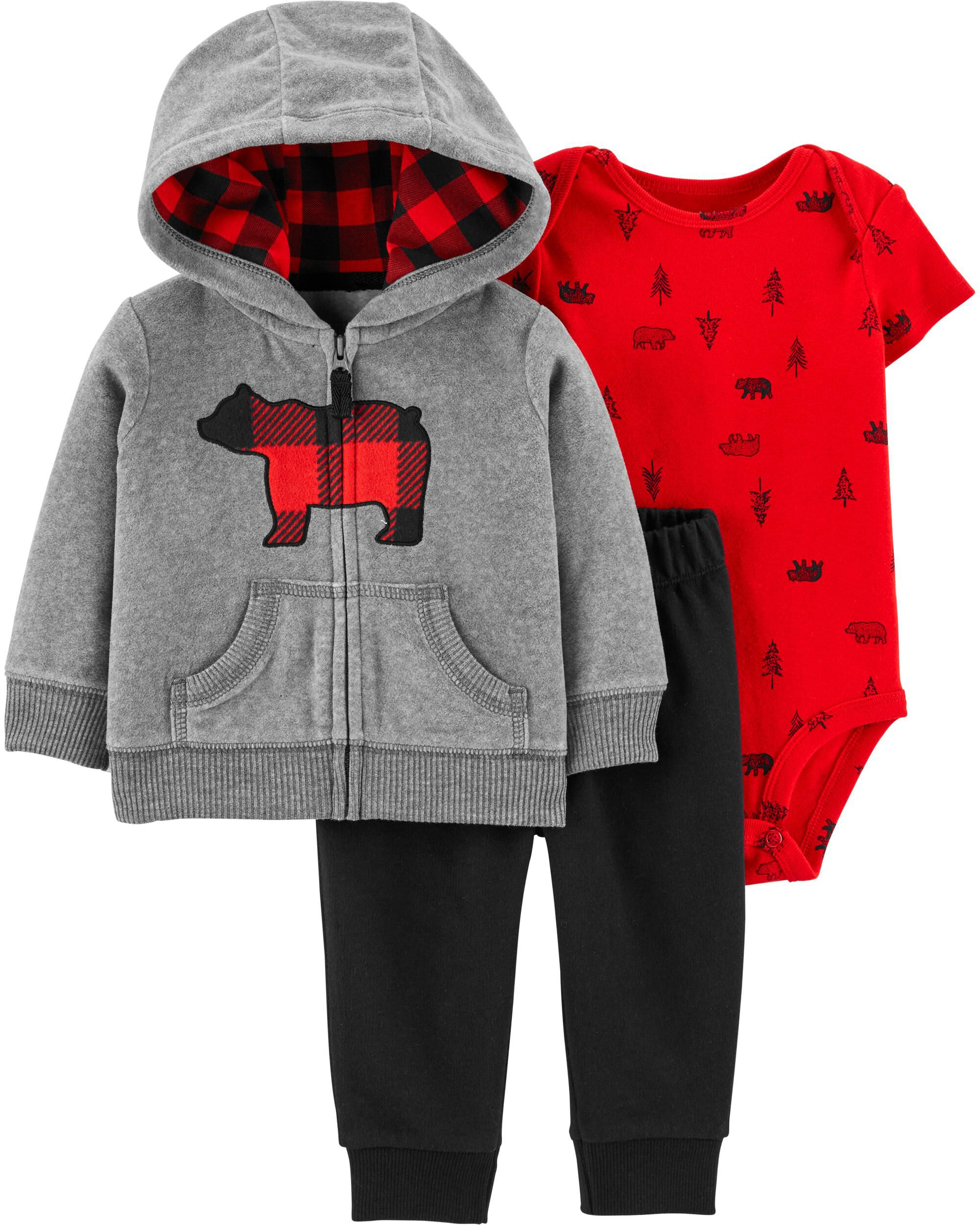 3 Piece Bear Little Jacket Set