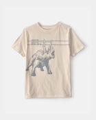Gar&ccedil;ons - T-shirt &agrave; imprim&eacute; tric&eacute;ratops - Cr&egrave;me, image 1 sur 2 diapositives