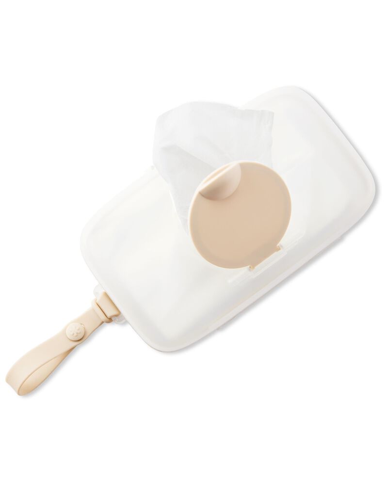 Grab & Go Snug Seal Wipes Case - White/Beige, image 1 of 6 slides