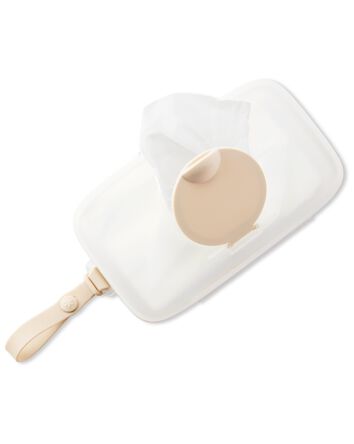 Grab & Go Snug Seal Wipes Case - White/Beige, 