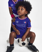 B&eacute;b&eacute; - Barboteuse de soccer Umbro de la France - Bleu/Rouge/Blanc, image 2 sur 6 diapositives