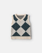 Gilet tricot &agrave; motif argyle pour tout-petit, image 1 sur 4 diapositives