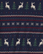 Jeune - Pyjama 2 pi&egrave;ces en coton biologique &agrave; motif jacquard, image 3 sur 3 diapositives