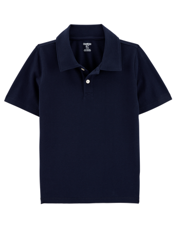 Kid Pique Uniform Polo Shirt - Navy, 