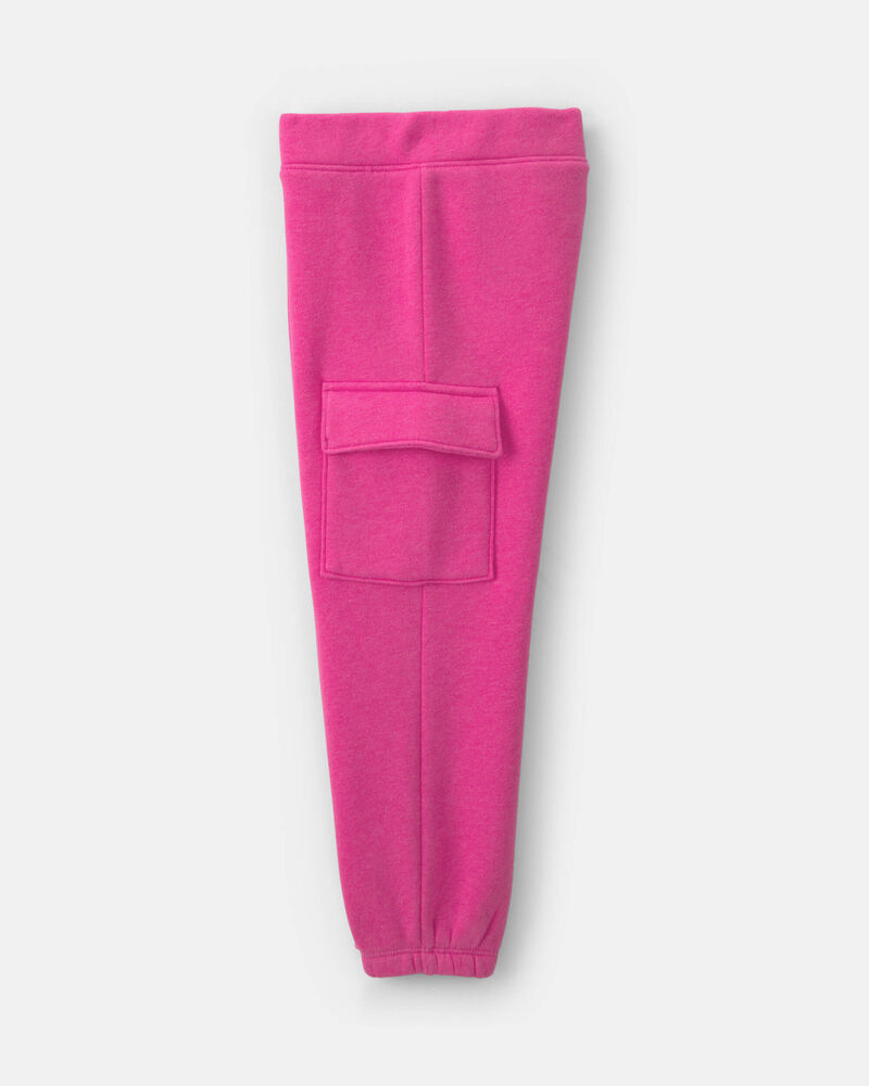 Baby Girl Heart Fleece Long-Sleeve Top & Pant Set - Pink, image 4 of 7 slides