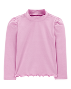Toddler Lettuce-Hem Mock-Neck Top
, image 1 of 3 slides