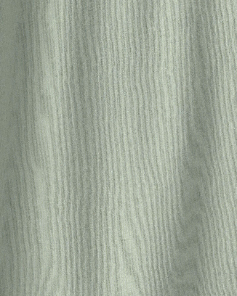 Gar&ccedil;ons - T-shirt henley uni - Vert, image 2 sur 2 diapositives