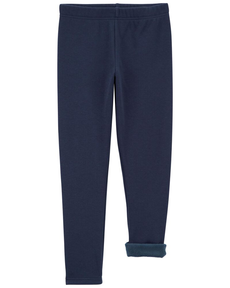 Navy Cozy Fleece Leggings