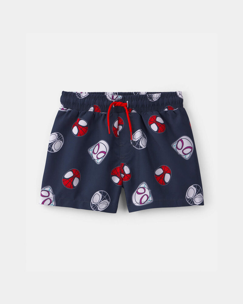 Toddler Boy &copy;Marvel Spider-Man Swim Trunks - Navy Blue, image 1 of 3 slides