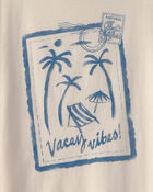 Filles - T-shirt &agrave; imprim&eacute; de plage &laquo;Vacay Vibes&raquo; - Ivoire, image 2 sur 2 diapositives