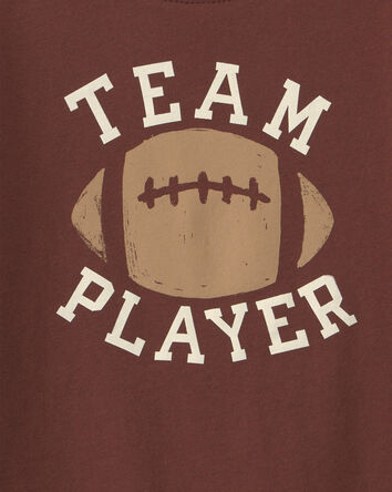 Toddler Boy 'Team Player' Football Long-Sleeve Graphic Tee - Brown, 