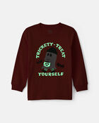 Toddler Boy 'Trickety-Treat Yourself' Halloween Graphic Tee - Orange, image 2 of 5 slides