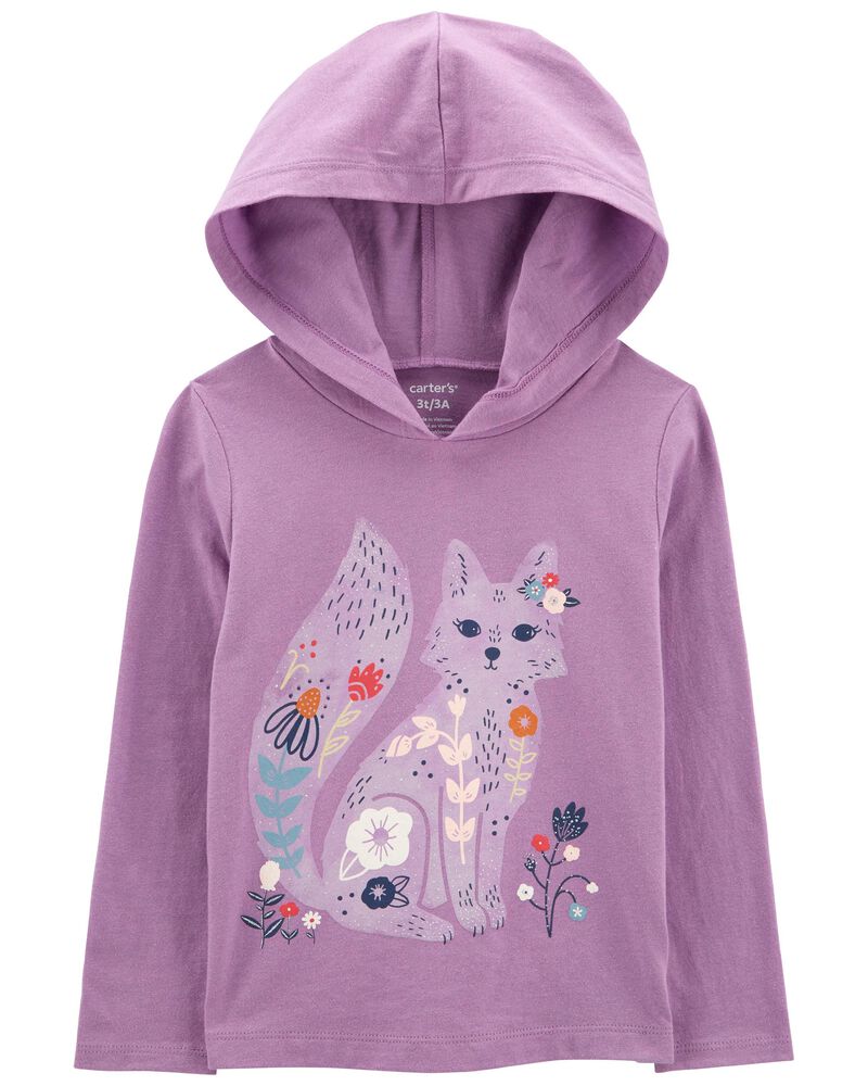 Baby Fox Jersey Hoodie, image 1 of 2 slides