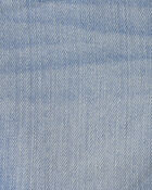 Baby Girl Eyelet Trim Denim Shorts - Light Wash, image 3 of 4 slides
