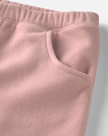 Toddler Girl 2-Piece Recycled Microfleece Top & Pant Set, 