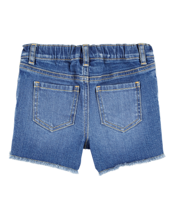 Toddler Iconic Denim Short: Daisy Print, 