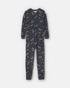 Boys Star Space Dreamplush Snug Fit 1-Piece Pyjama - Black, image 1 of 4 slides