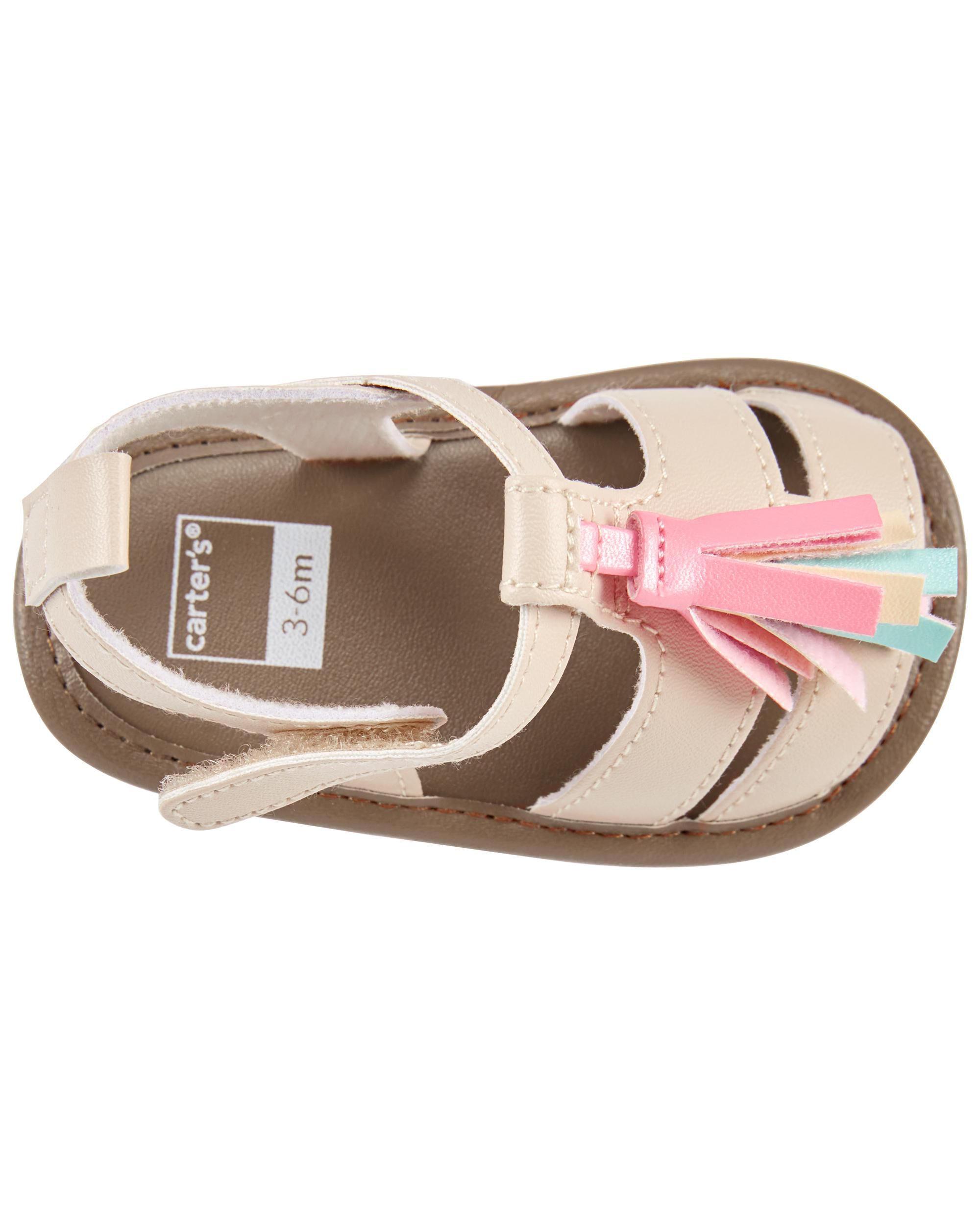 Pink tassel sandals outlet