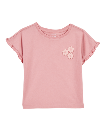 Toddler Short-Sleeve Fashion Top - Pink, 