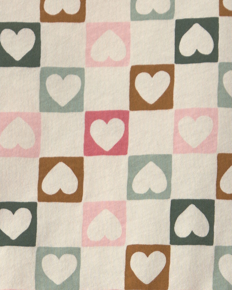 Girls Heart Short-Sleeve Dress - Cream, image 3 of 4 slides