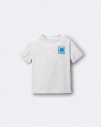 Toddler Squish Relaxed Graphic Tee - Light Grey, 