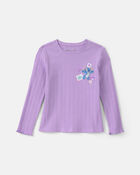 Filles - Haut en tissu c&ocirc;tel&eacute; Disney&copy; Lilo & Stitch &ndash; Mauve, image 1 sur 2 diapositives
