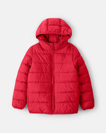 Gar&ccedil;ons - Blouson matelass&eacute; compact mi-&eacute;paisseur - Rouge, 