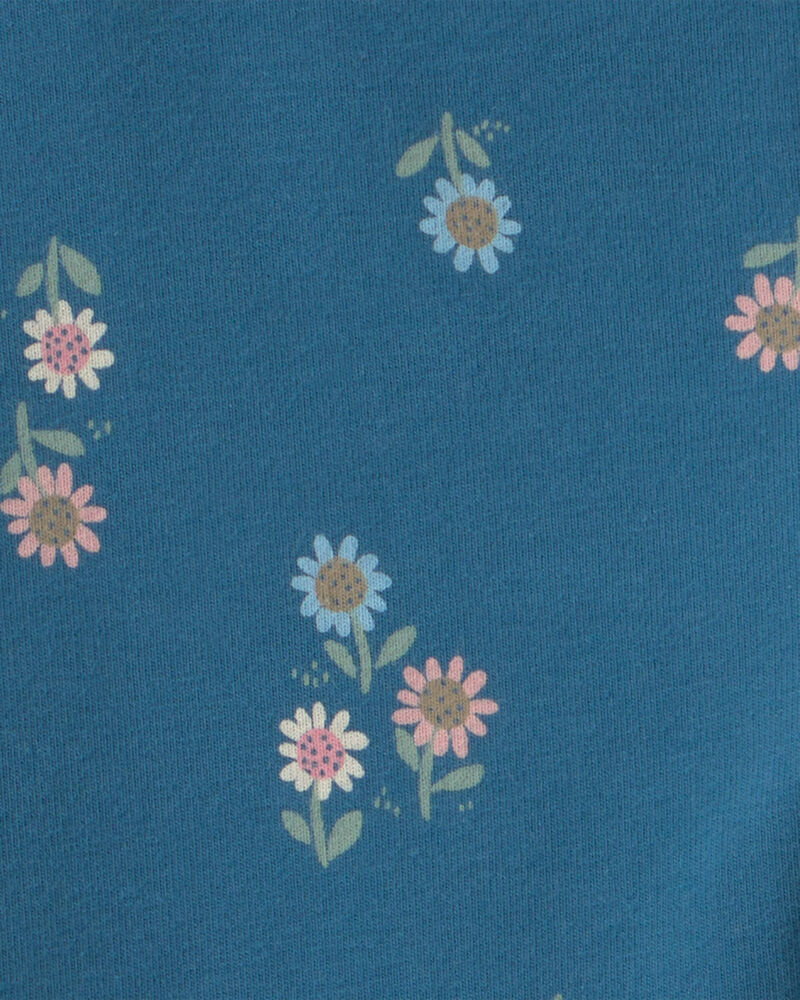 Tout-petit fille - Legging extensible &agrave; motif floral - Bleu, image 3 sur 3 diapositives