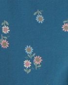 Tout-petit fille - Legging extensible &agrave; motif floral - Bleu, image 3 sur 3 diapositives