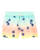 Toddler Palm Tree Swim Trunks, image 1 of 4 slides
