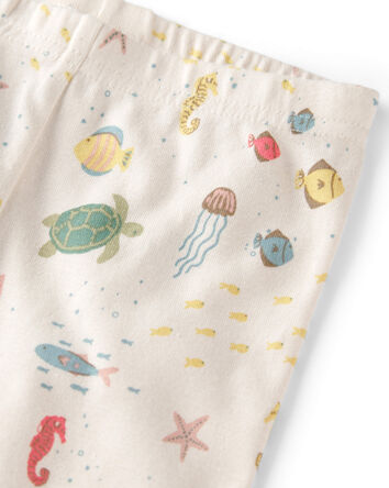 B&eacute;b&eacute; - Pyjama 2 pi&egrave;ces en coton biologique, Sous la mer, 