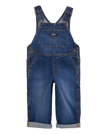 Toddler Stretch Denim Overalls, 