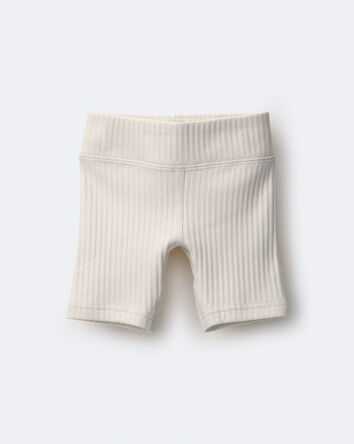 Tout-petit fille - Short de cycliste Brooklyn - Cr&egrave;me, 