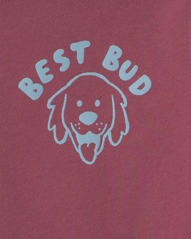 Toddler Boy 'Let's Go Pet A Doggo' Long-Sleeve Graphic Tee - Burgundy, image 3 of 5 slides
