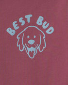 Toddler Boy 'Let's Go Pet A Doggo' Long-Sleeve Graphic Tee - Burgundy, image 3 of 5 slides